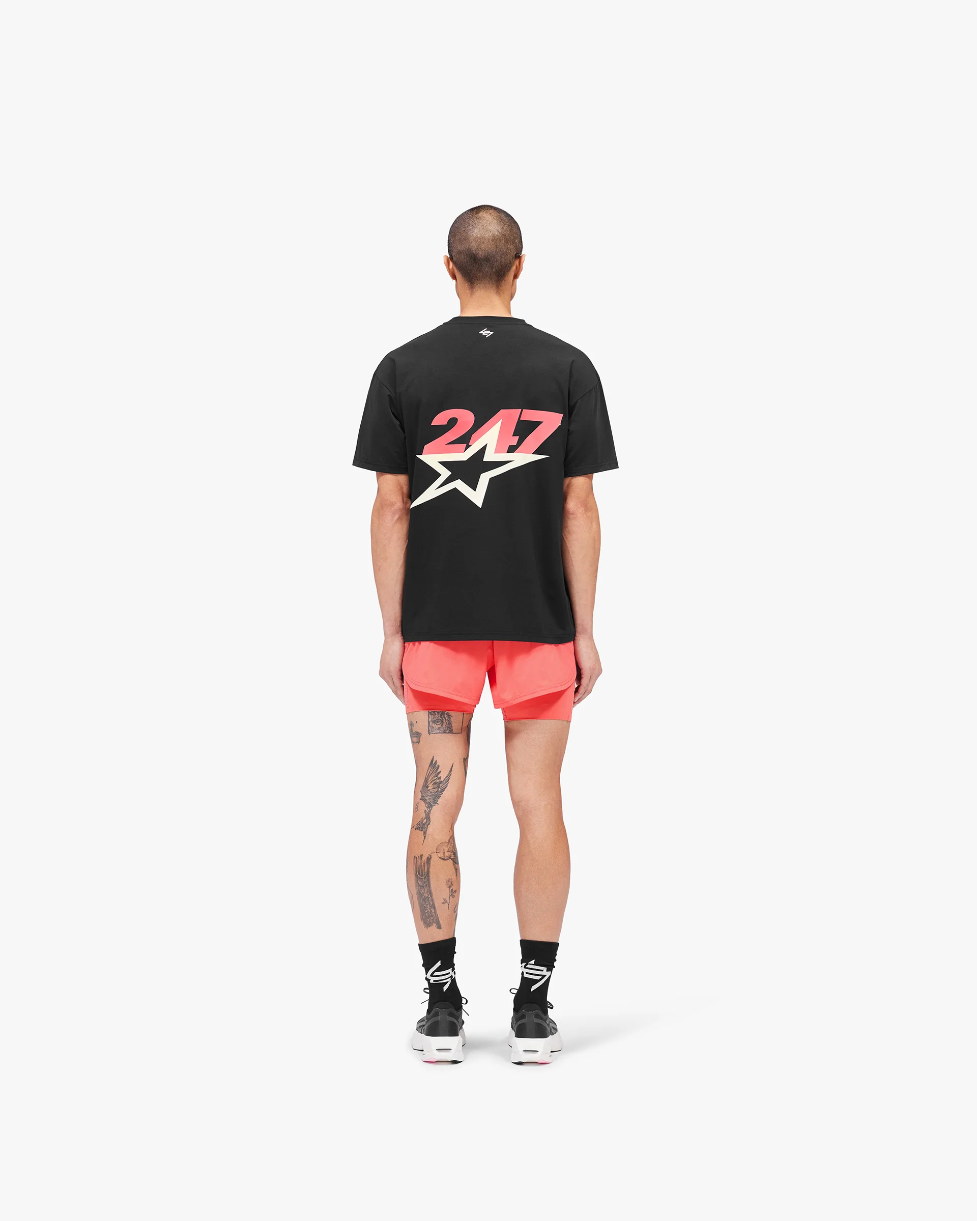 Team 247 Star Oversized T-Shirt - Jet Black - Image 7