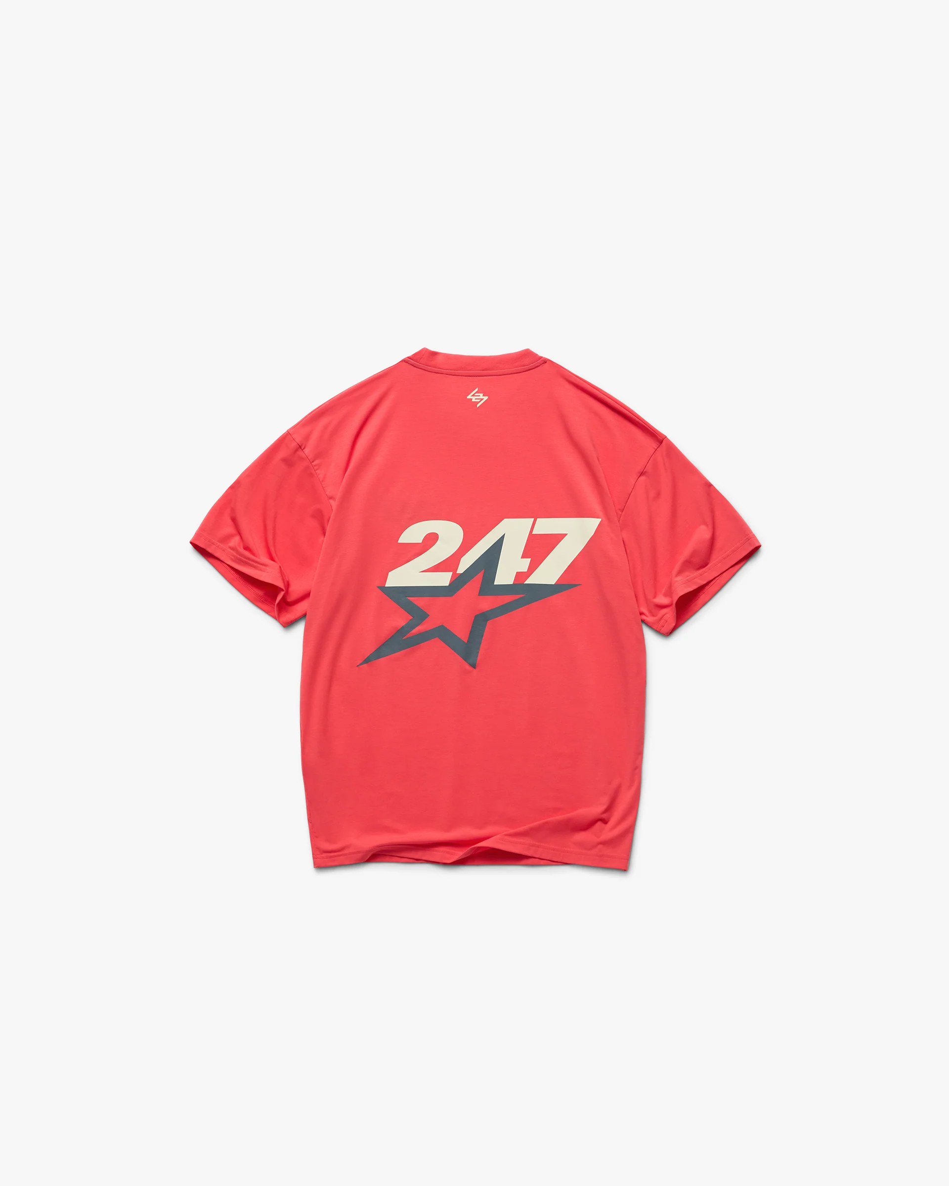 Team 247 Star Oversized T-Shirt - Racing Red - Image 8
