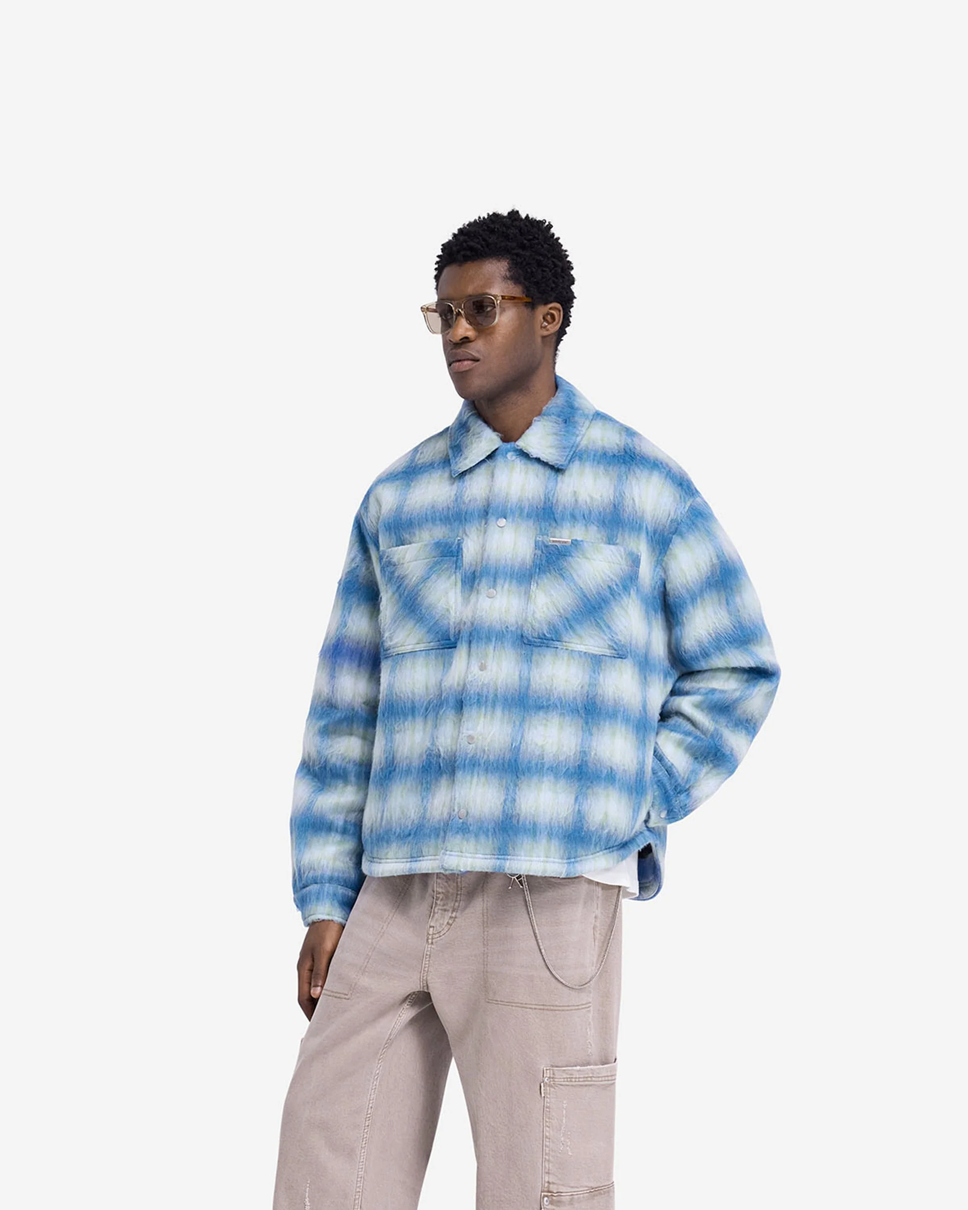 Textured Overshirt - Electric Blue - Image 2