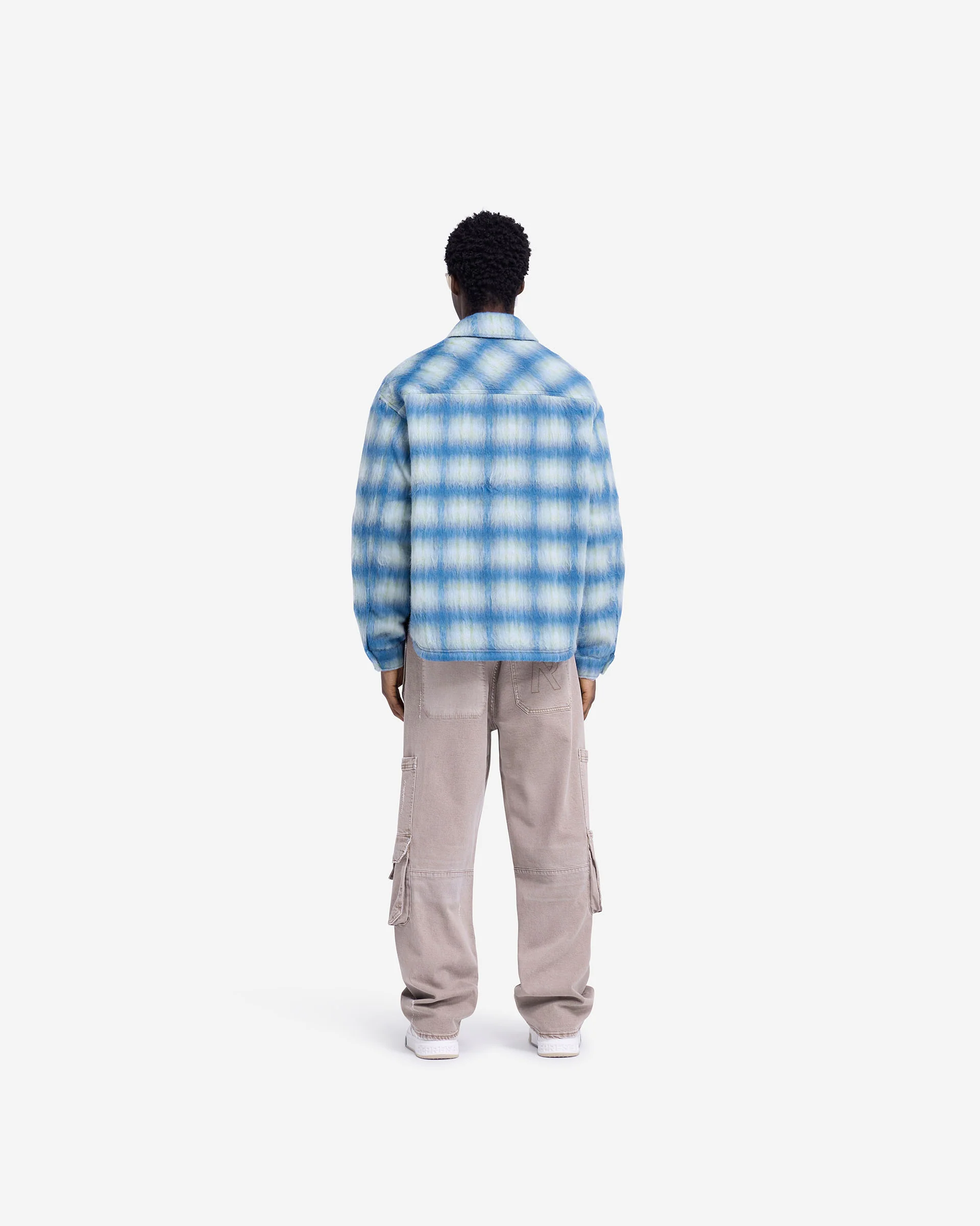 Textured Overshirt - Electric Blue - Image 7