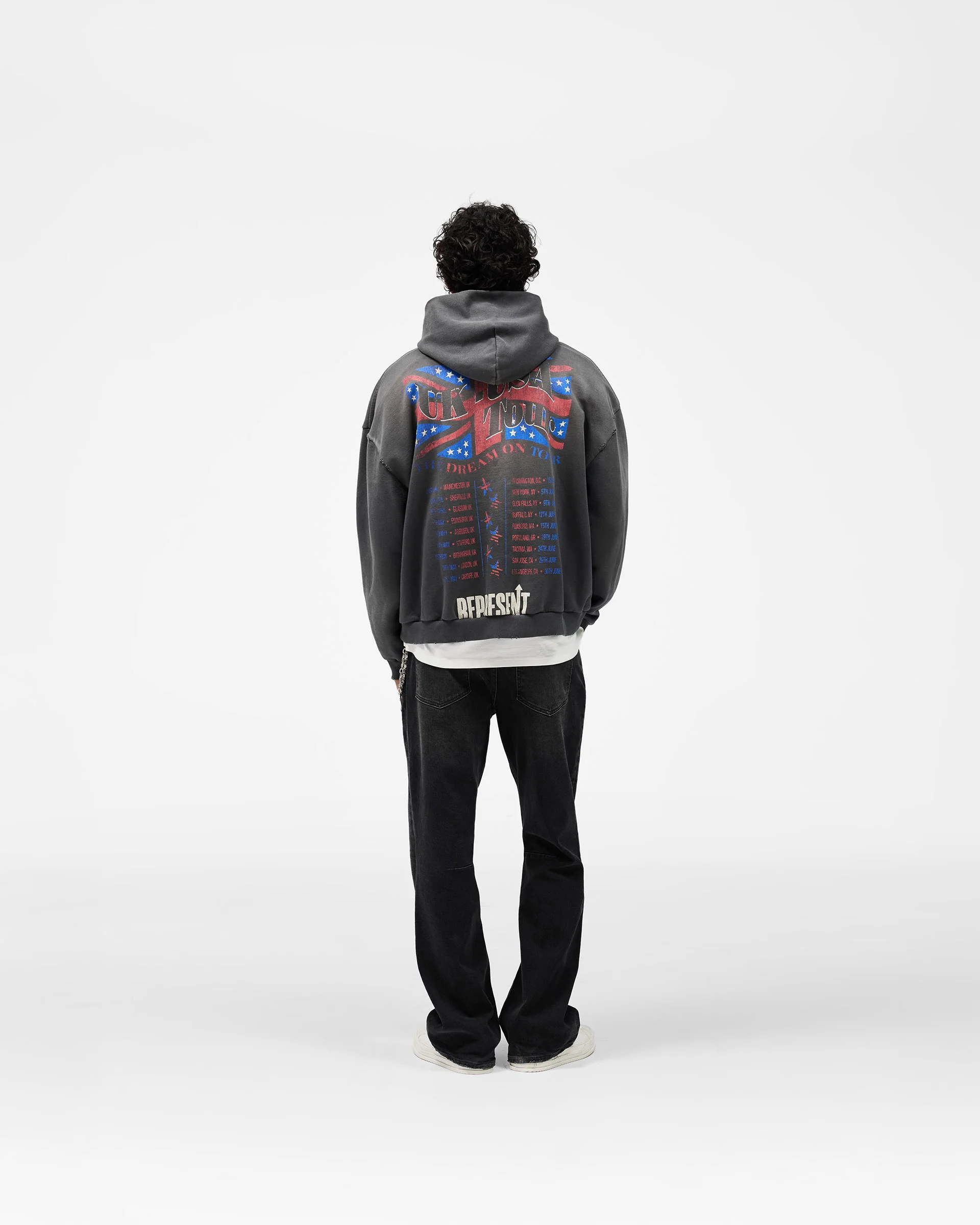 Dream On Tour Hoodie - Sun Fade Grey - Image 10