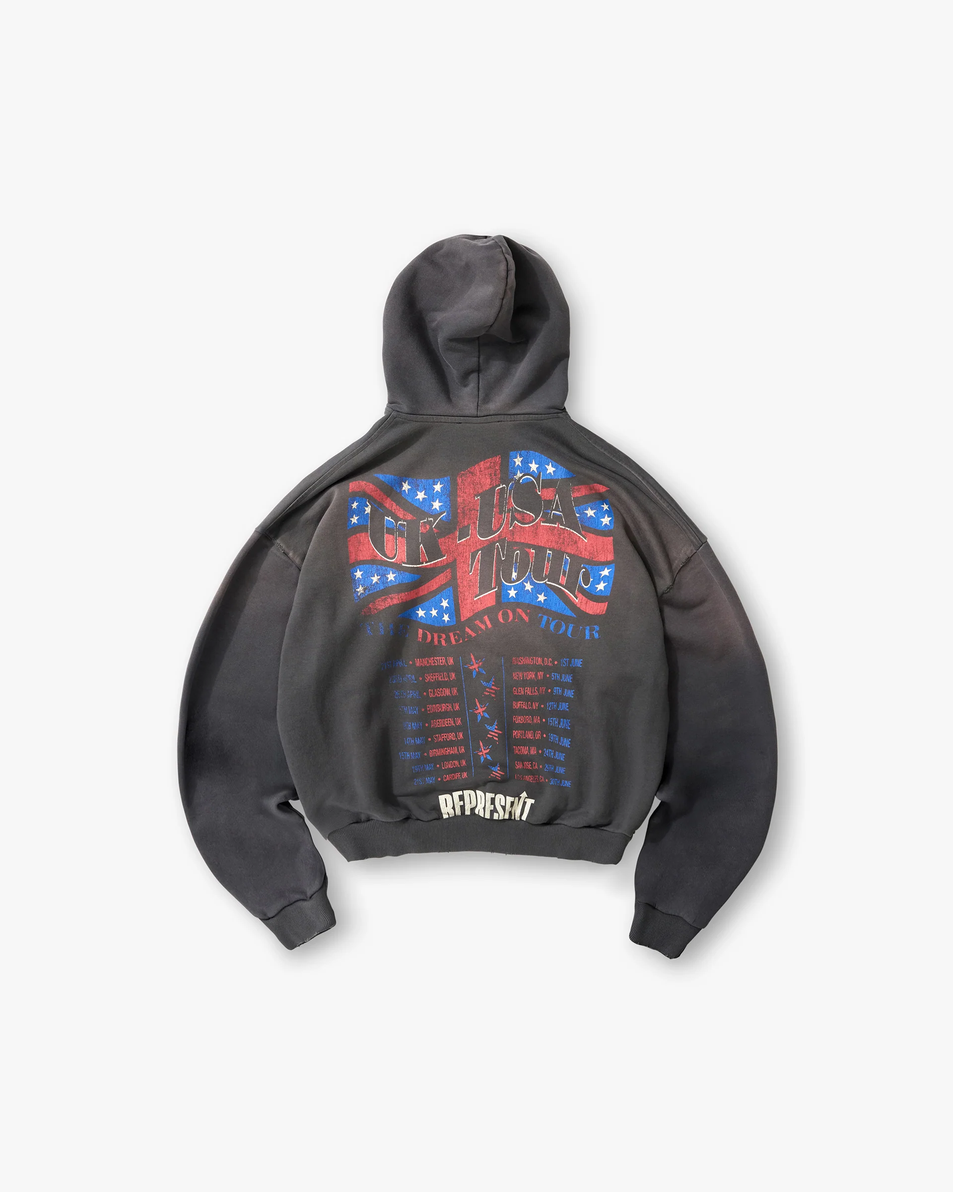 Dream On Tour Hoodie - Sun Fade Grey - Image 2