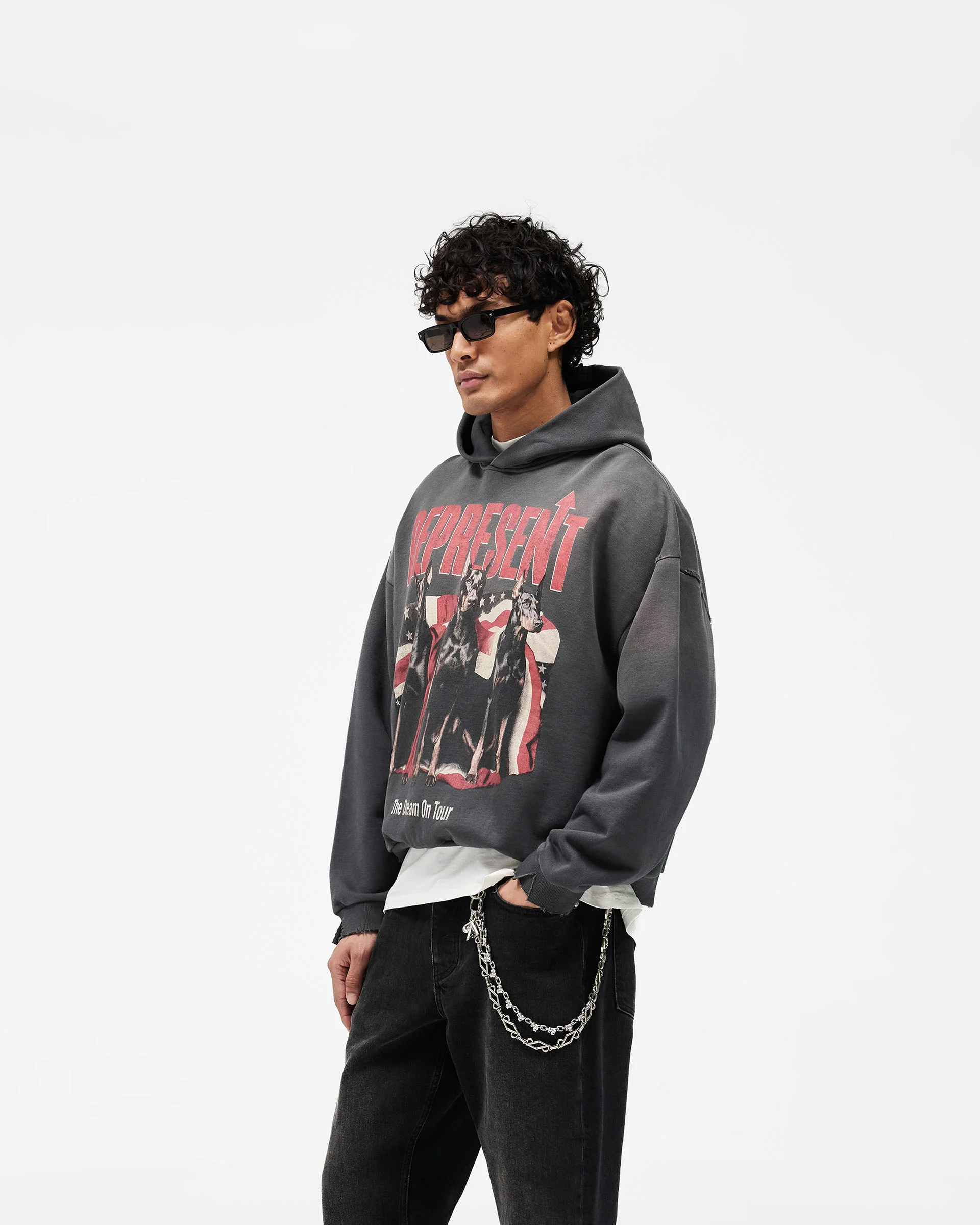 Dream On Tour Hoodie - Sun Fade Grey - Image 4