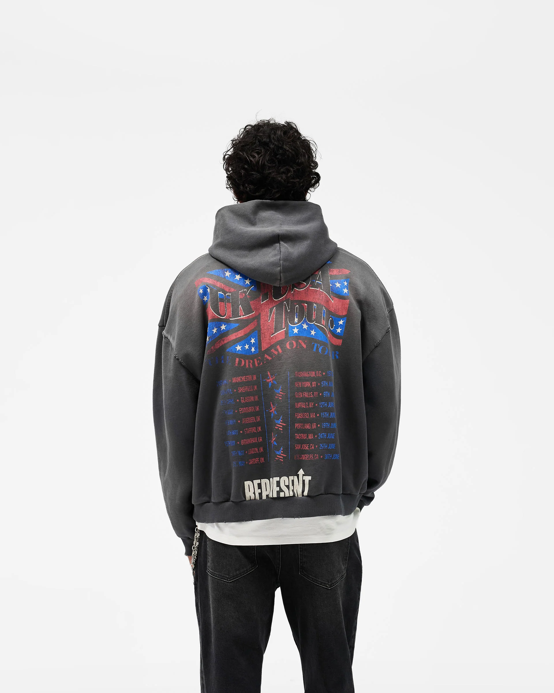 Dream On Tour Hoodie - Sun Fade Grey - Image 5