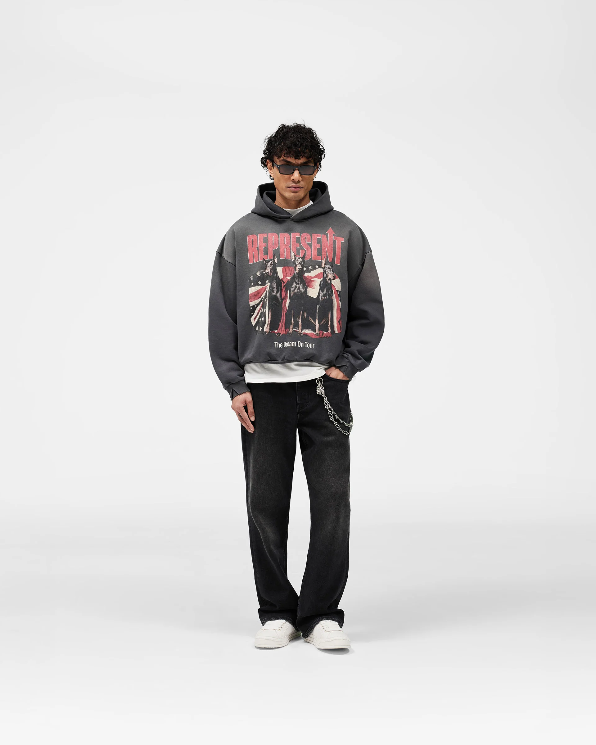 Dream On Tour Hoodie - Sun Fade Grey - Image 8