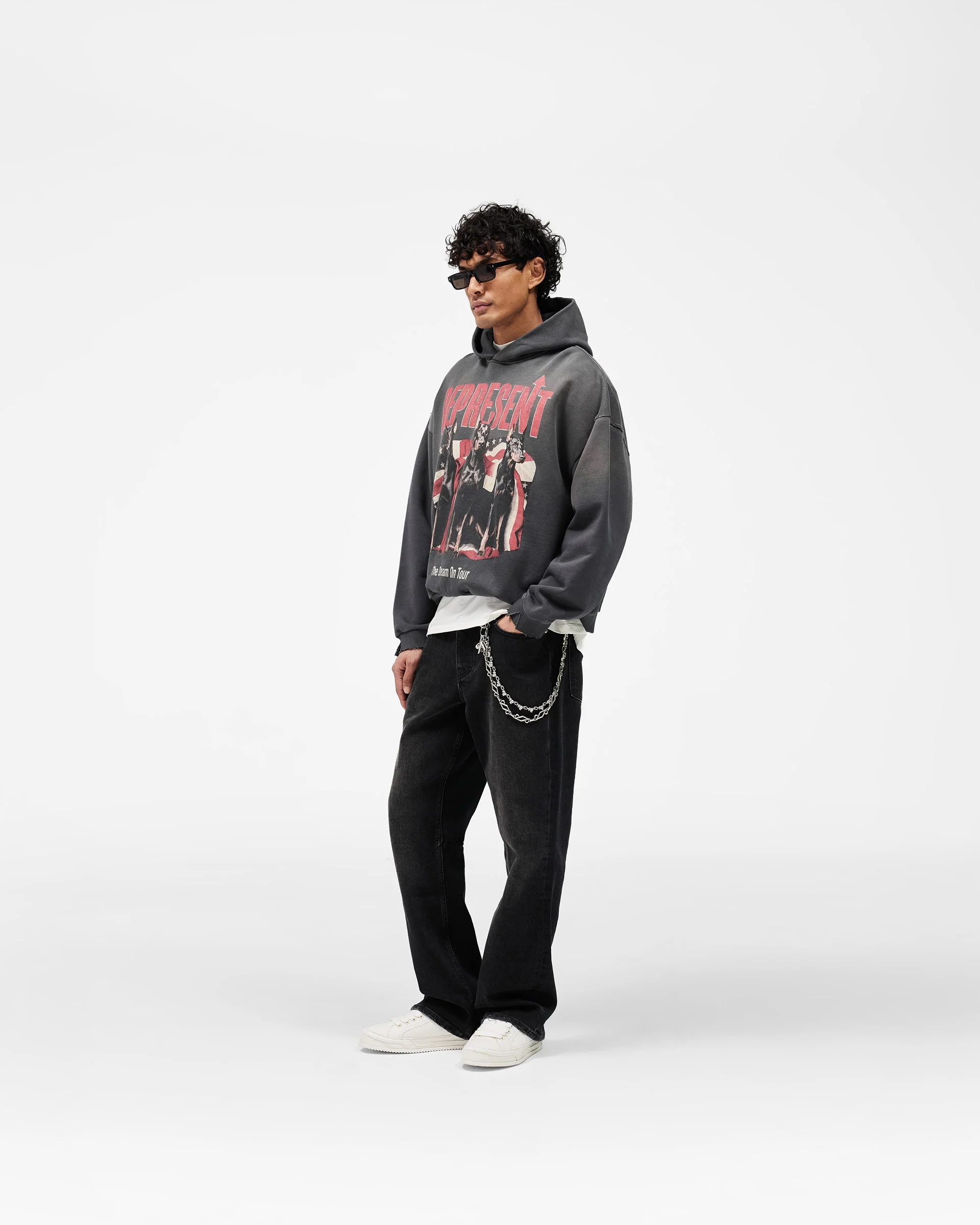 Dream On Tour Hoodie - Sun Fade Grey - Image 9