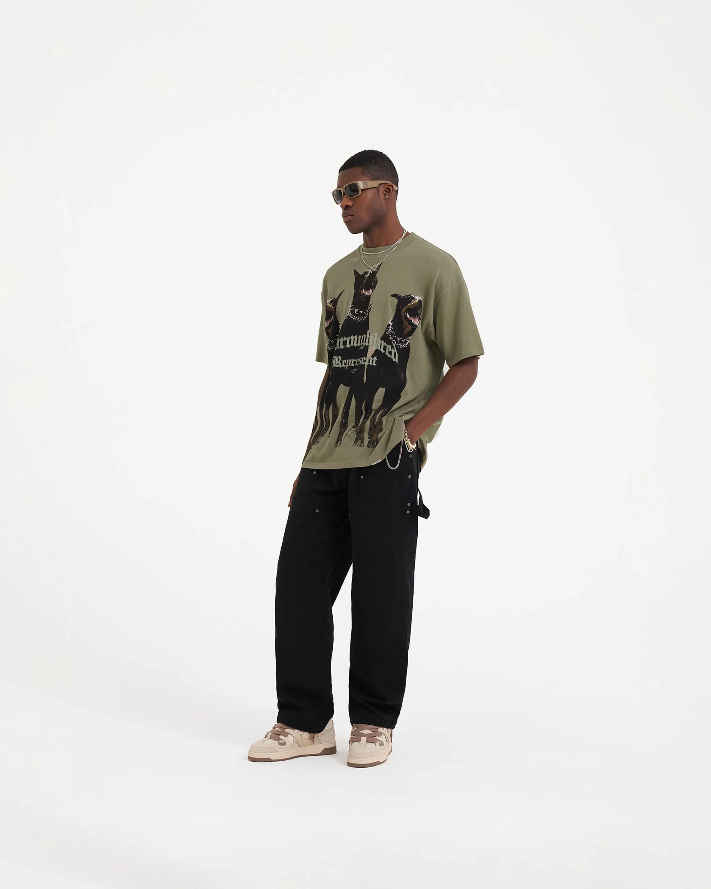 Thoroughbred T-Shirt - Khaki - Image 5
