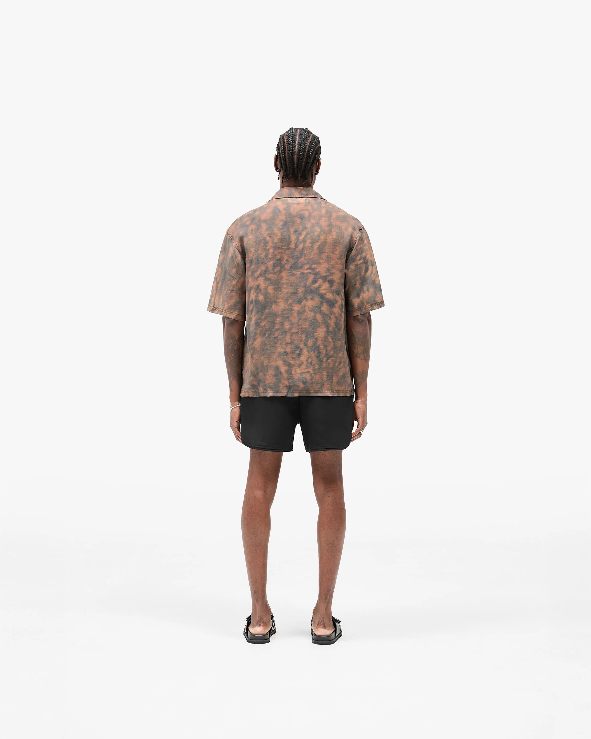 Tortoise Print Shirt - Brown - Image 7