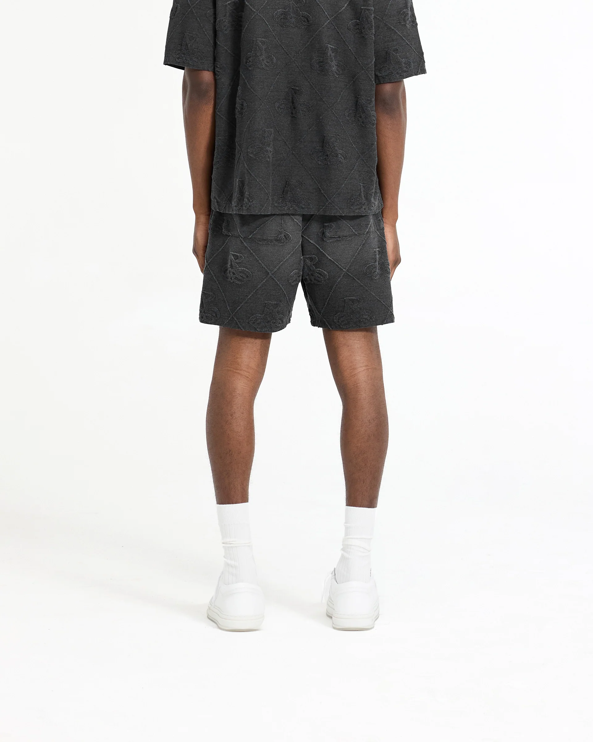 Towelling Short - Jet Black - Image 5