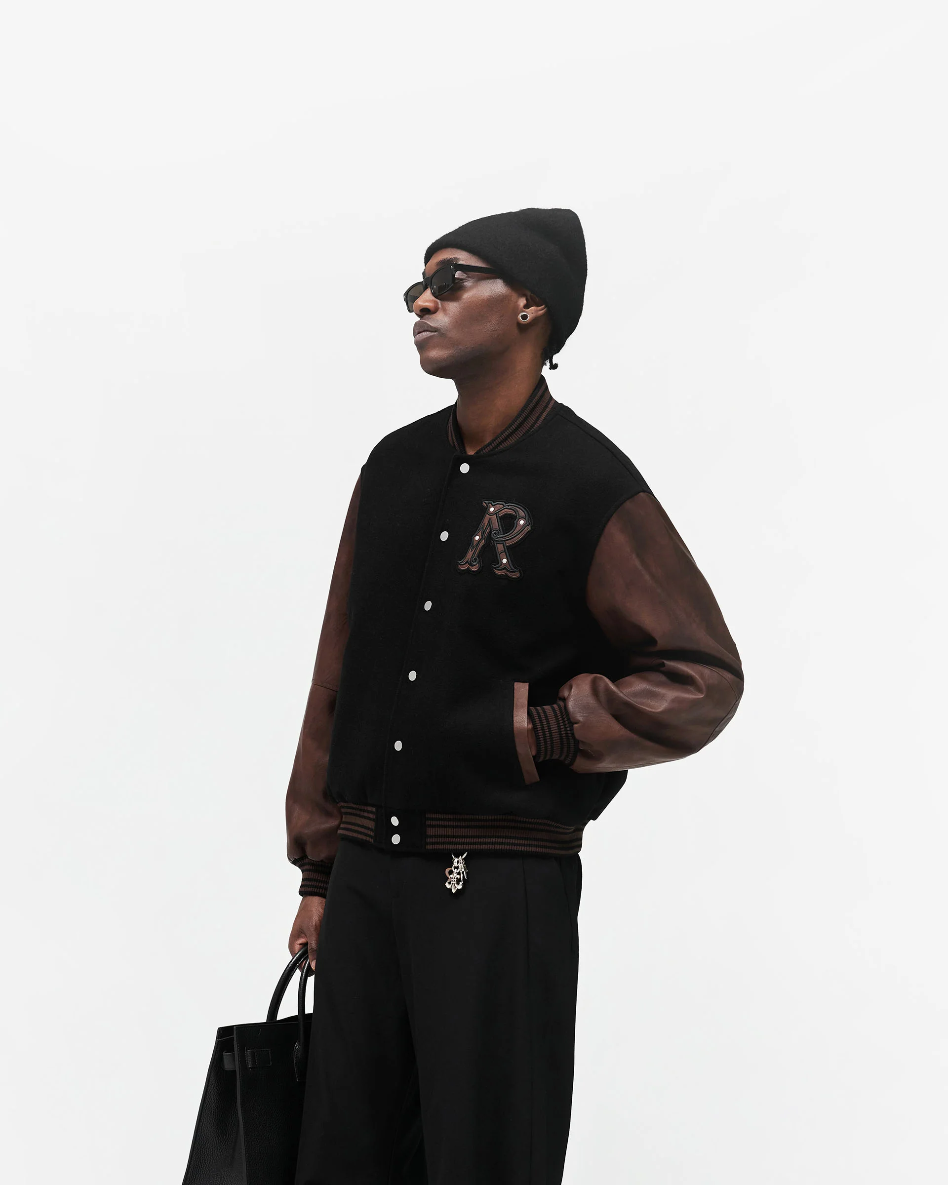Varsity Bomber - Jet Black - Image 4