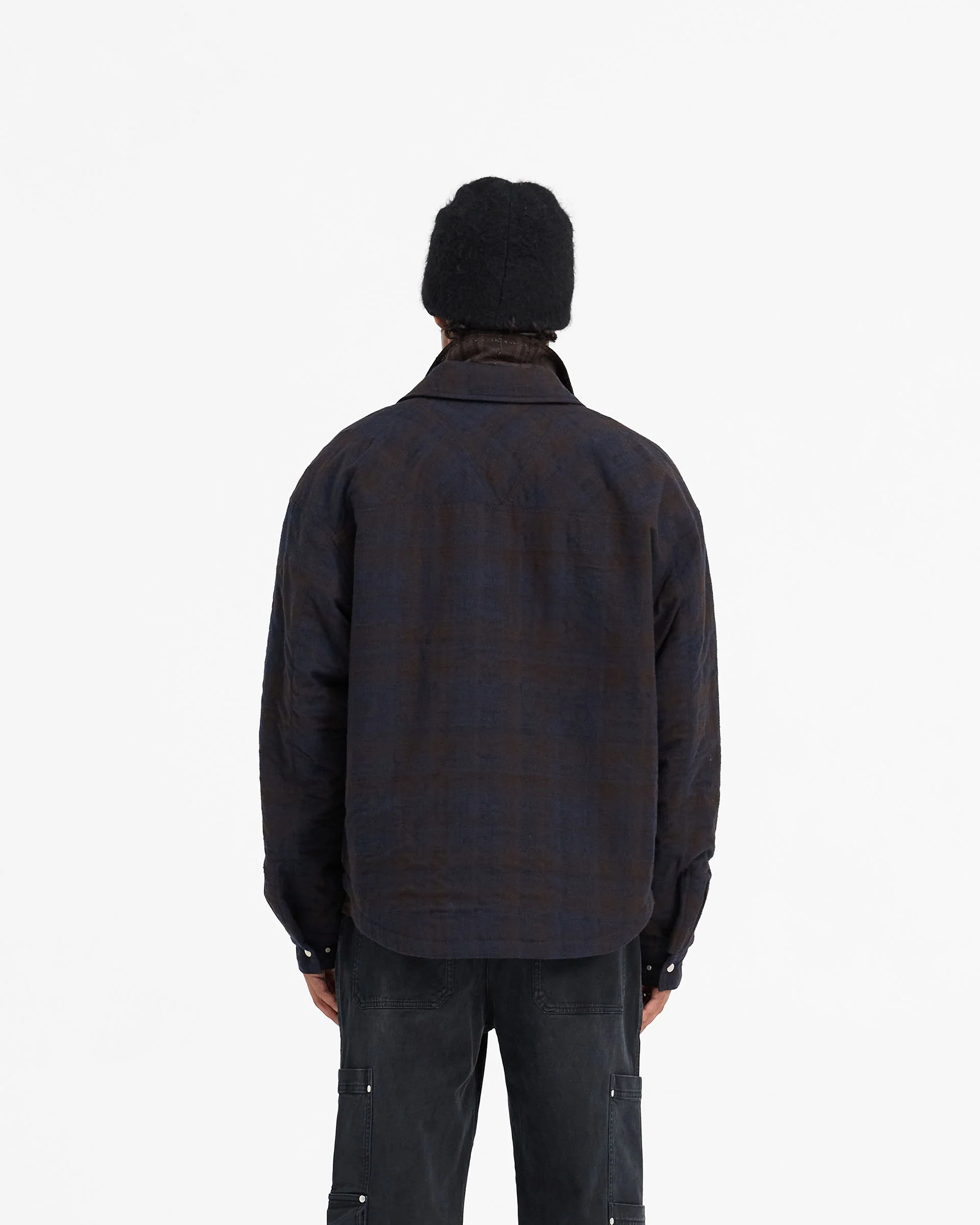 Wadded Zip Overshirt - Midnight Navy - Image 4