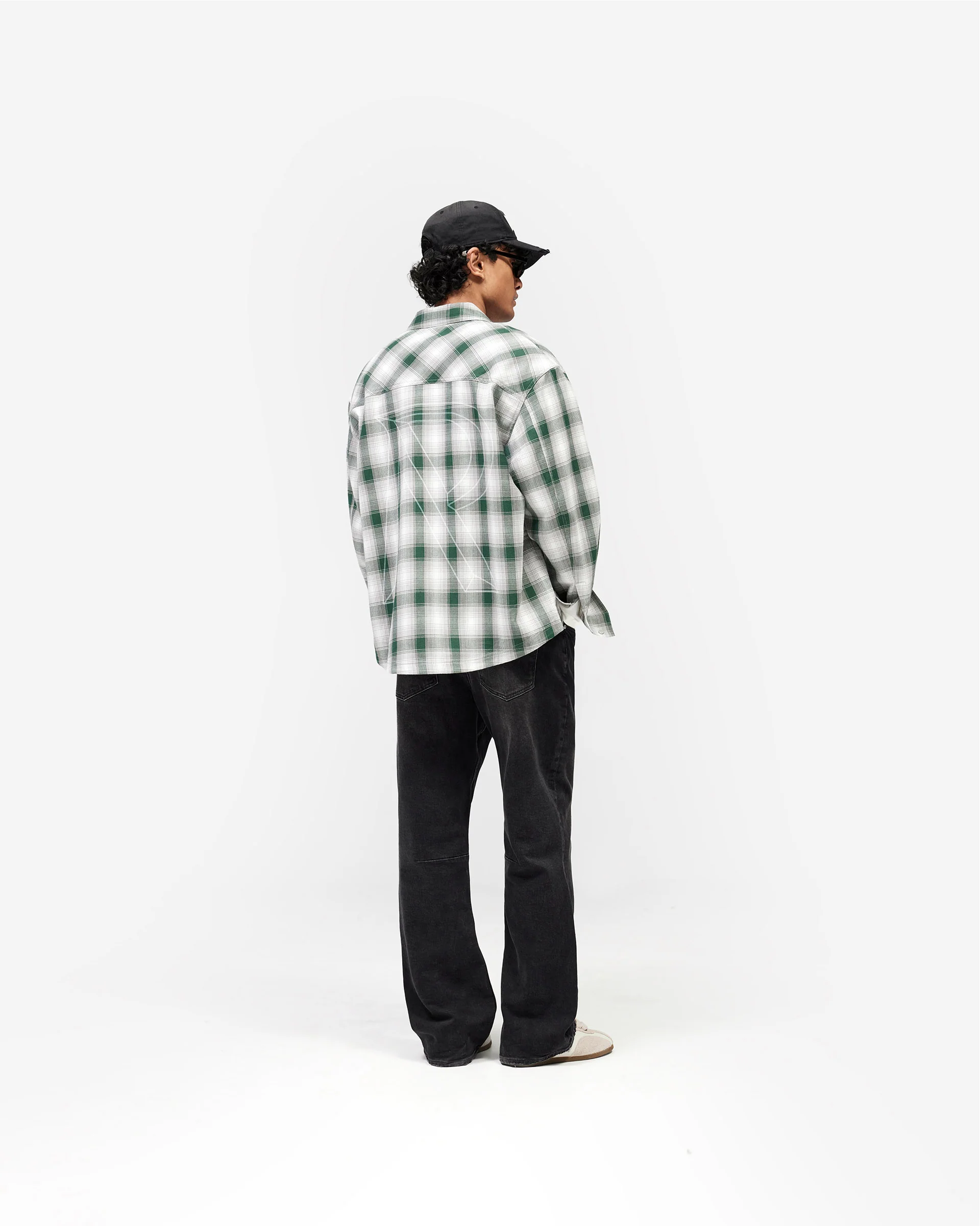 Waffle Flannel - Dark Green - Image 8