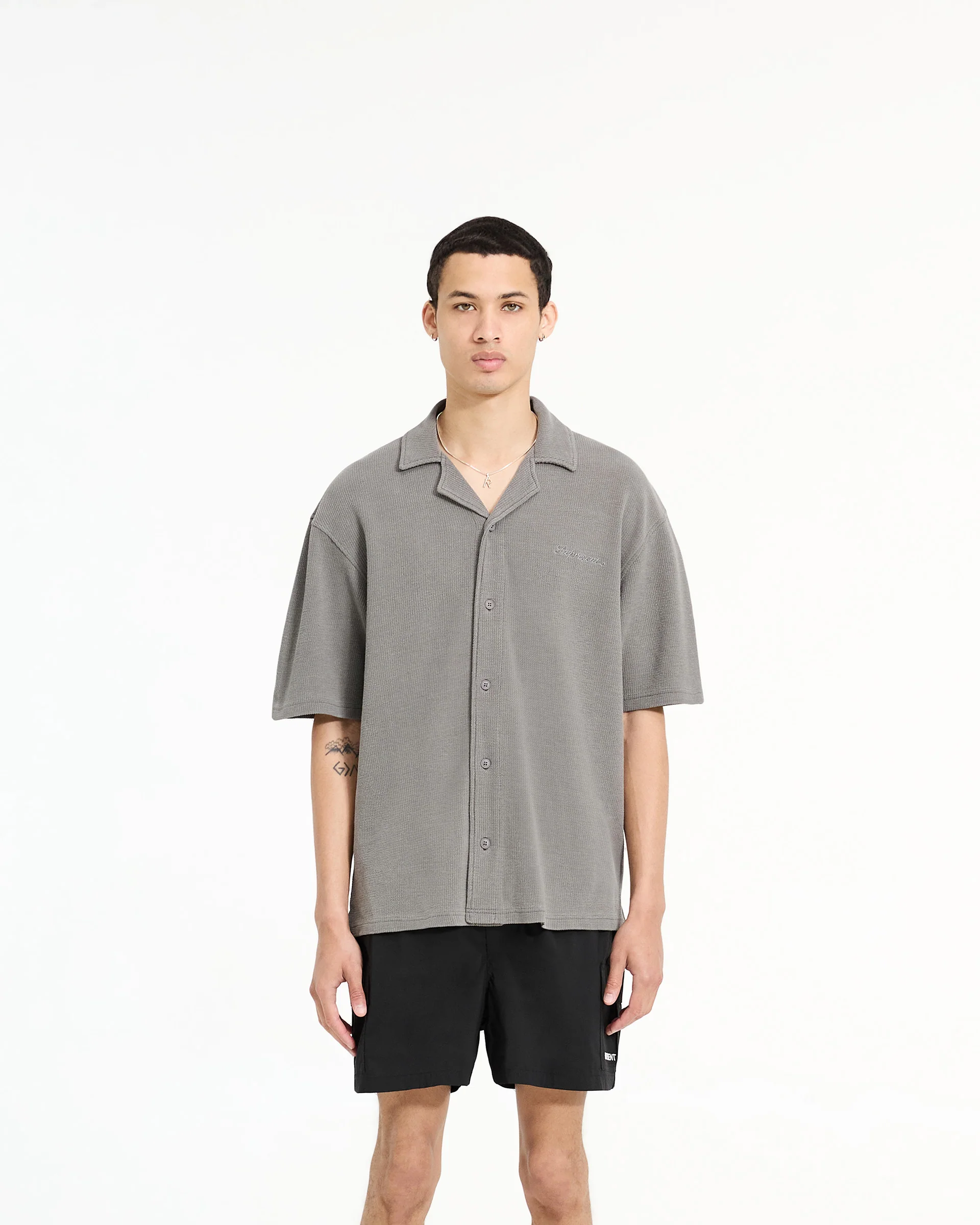 Waffle Shirt - Ultimate Grey - Image 3