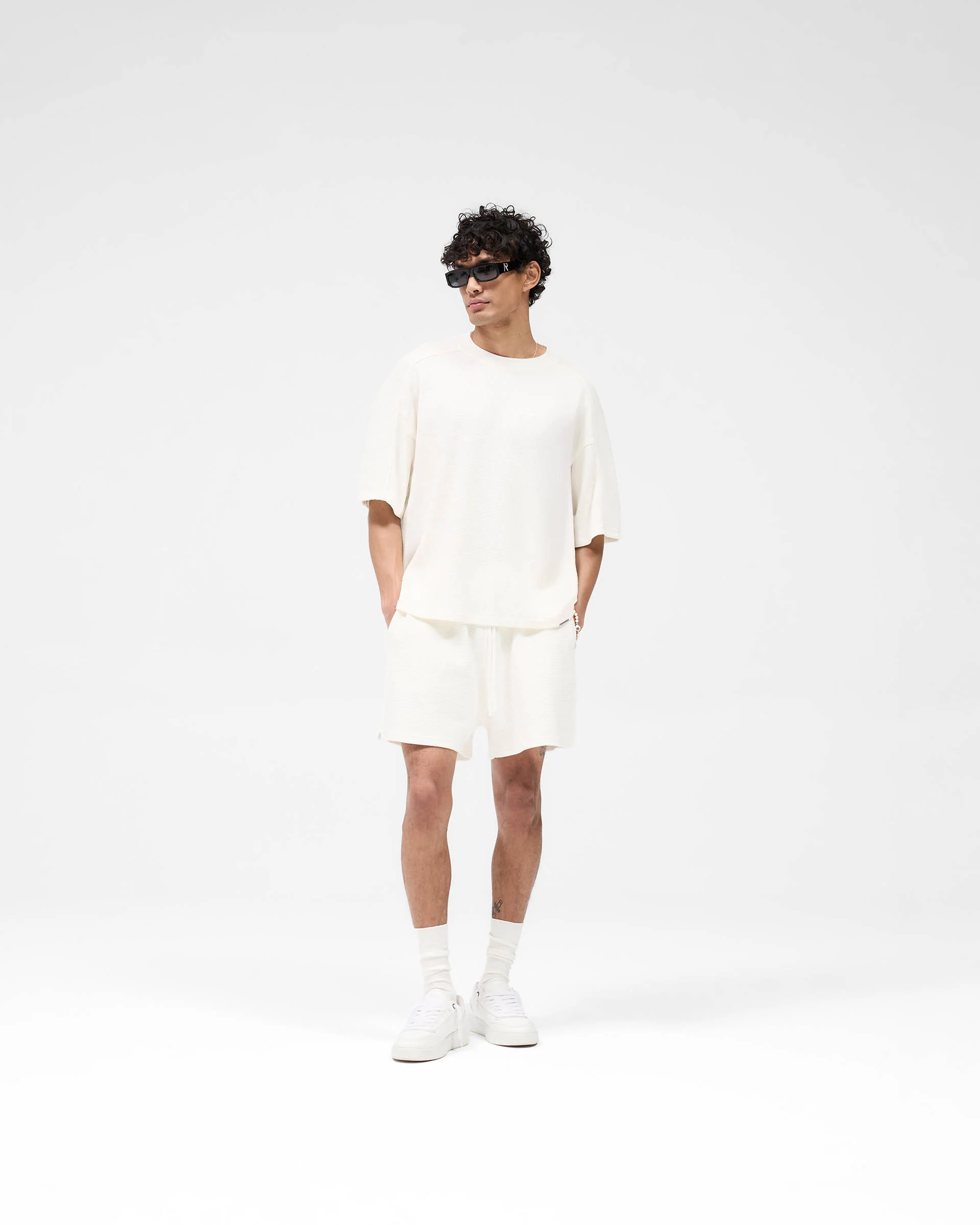 Waffle T-Shirt - Flat White - Image 6