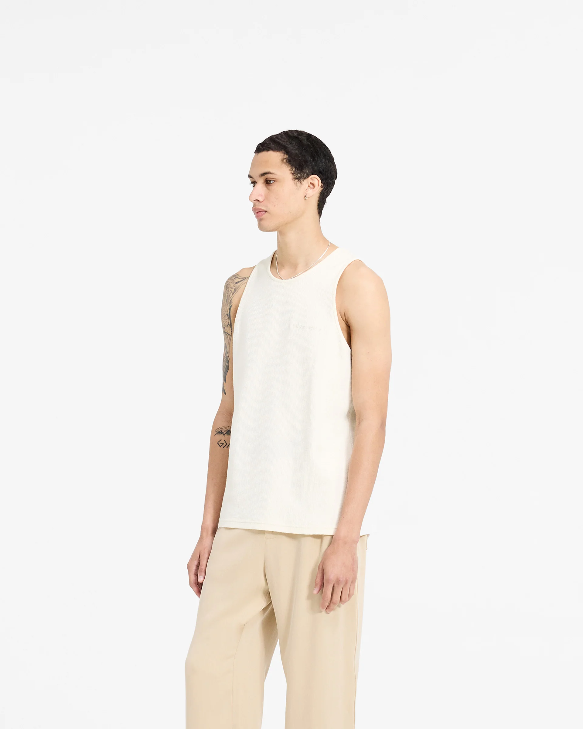 Waffle Vest - Antique White - Image 2