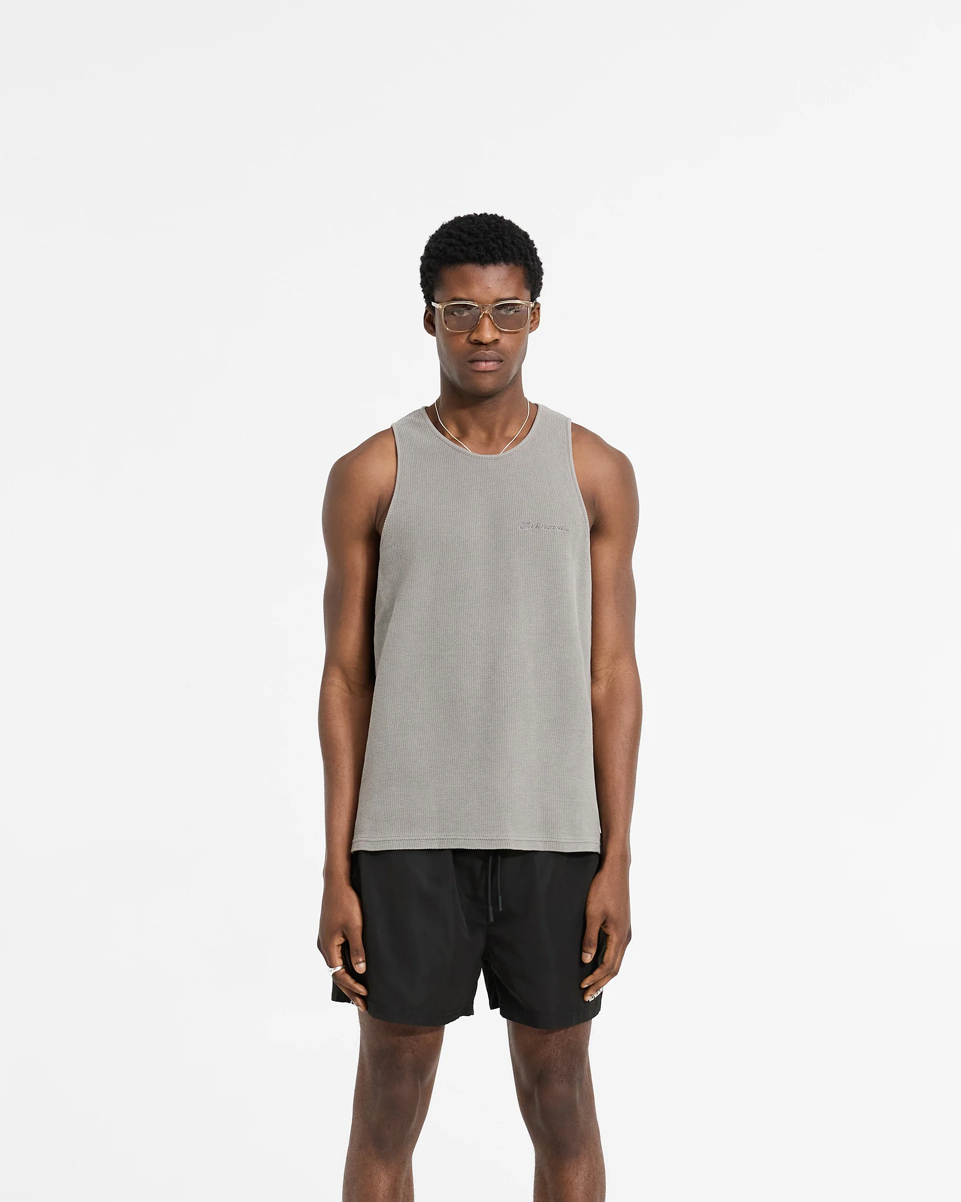 Waffle Vest - Ultimate Grey - Image 3