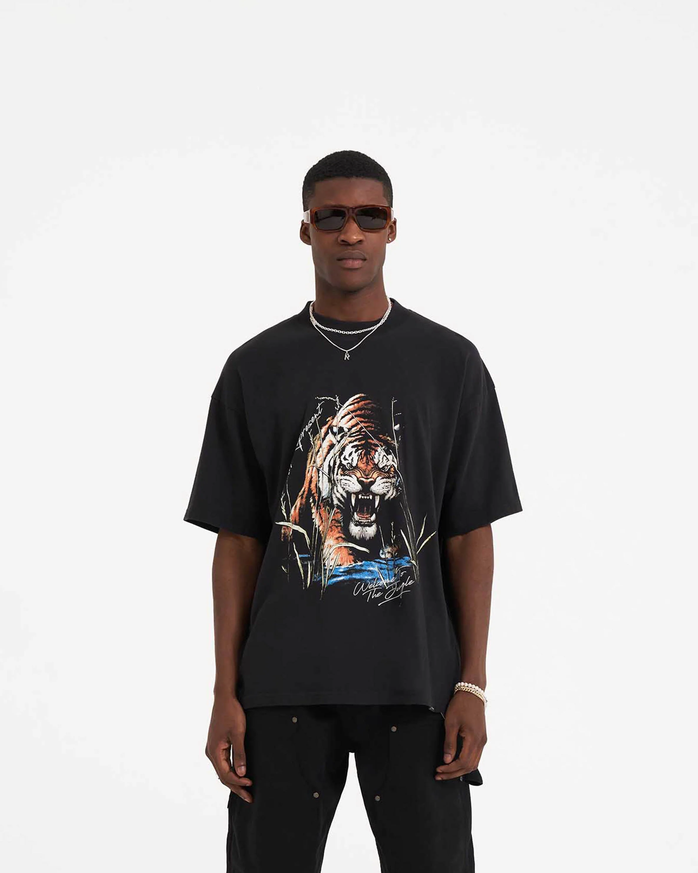 Welcome To The Jungle T-Shirt - Off Black - Image 2