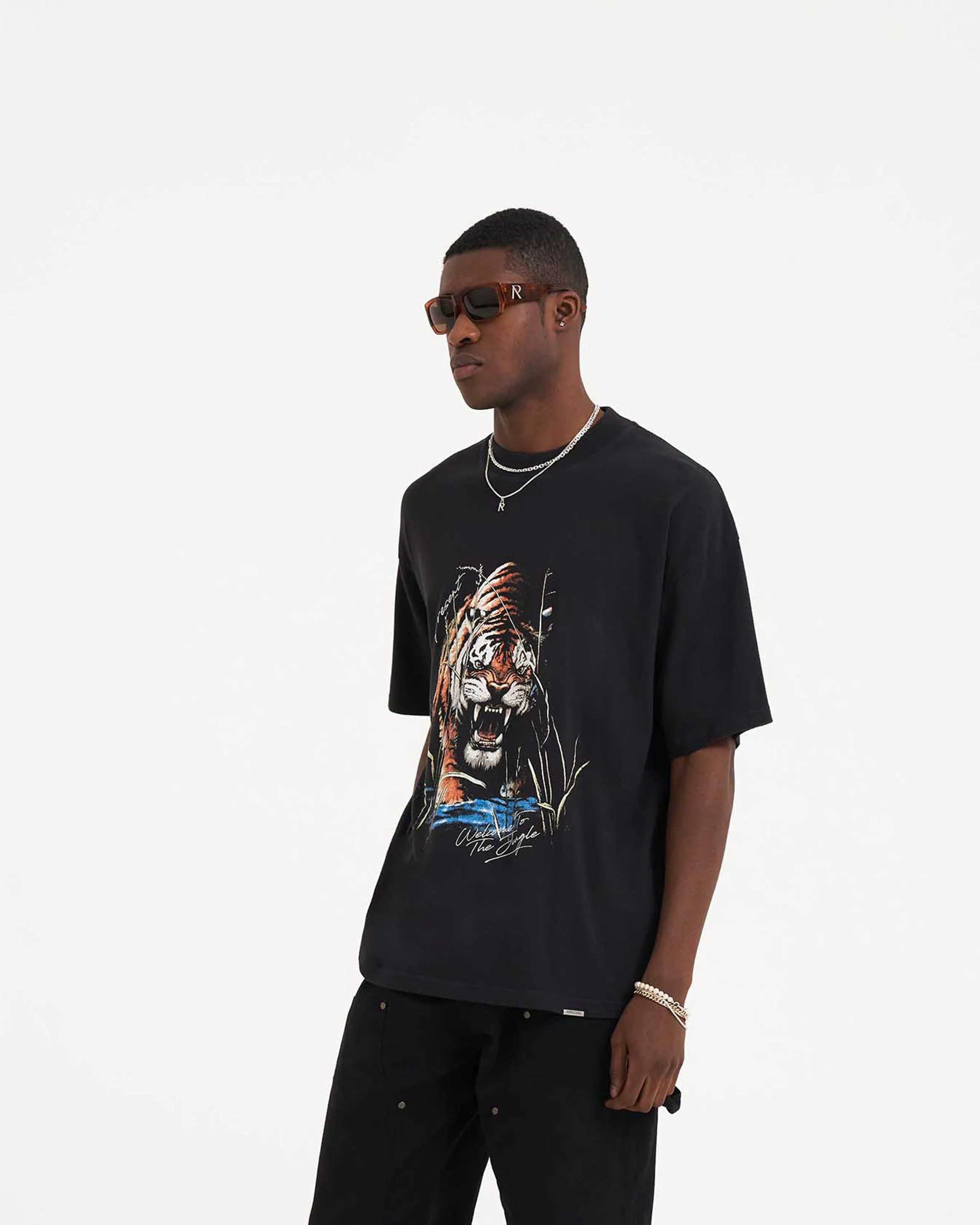 Welcome To The Jungle T-Shirt - Off Black - Image 3