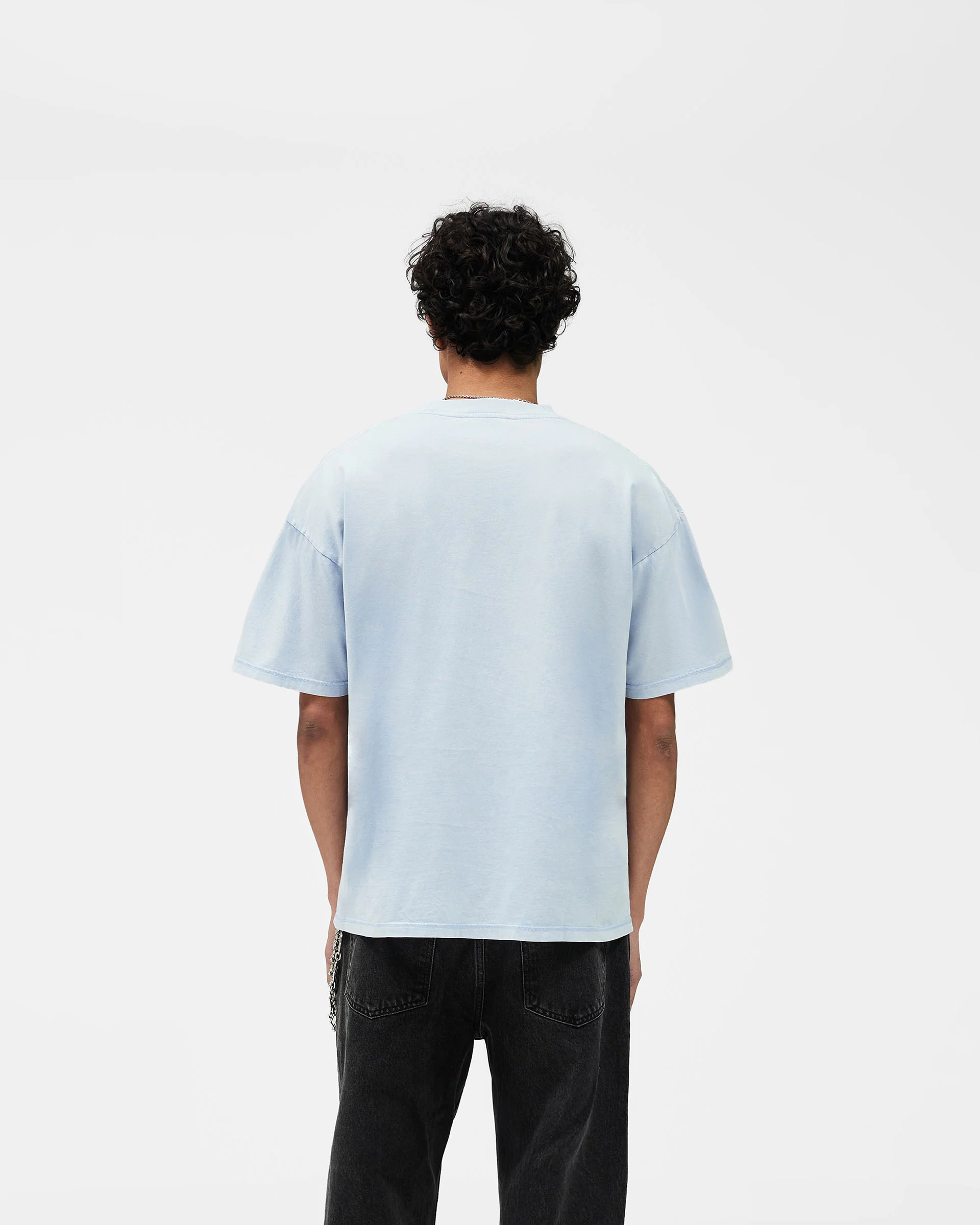 Western Initial T-Shirt - Mountain Blue - Image 4