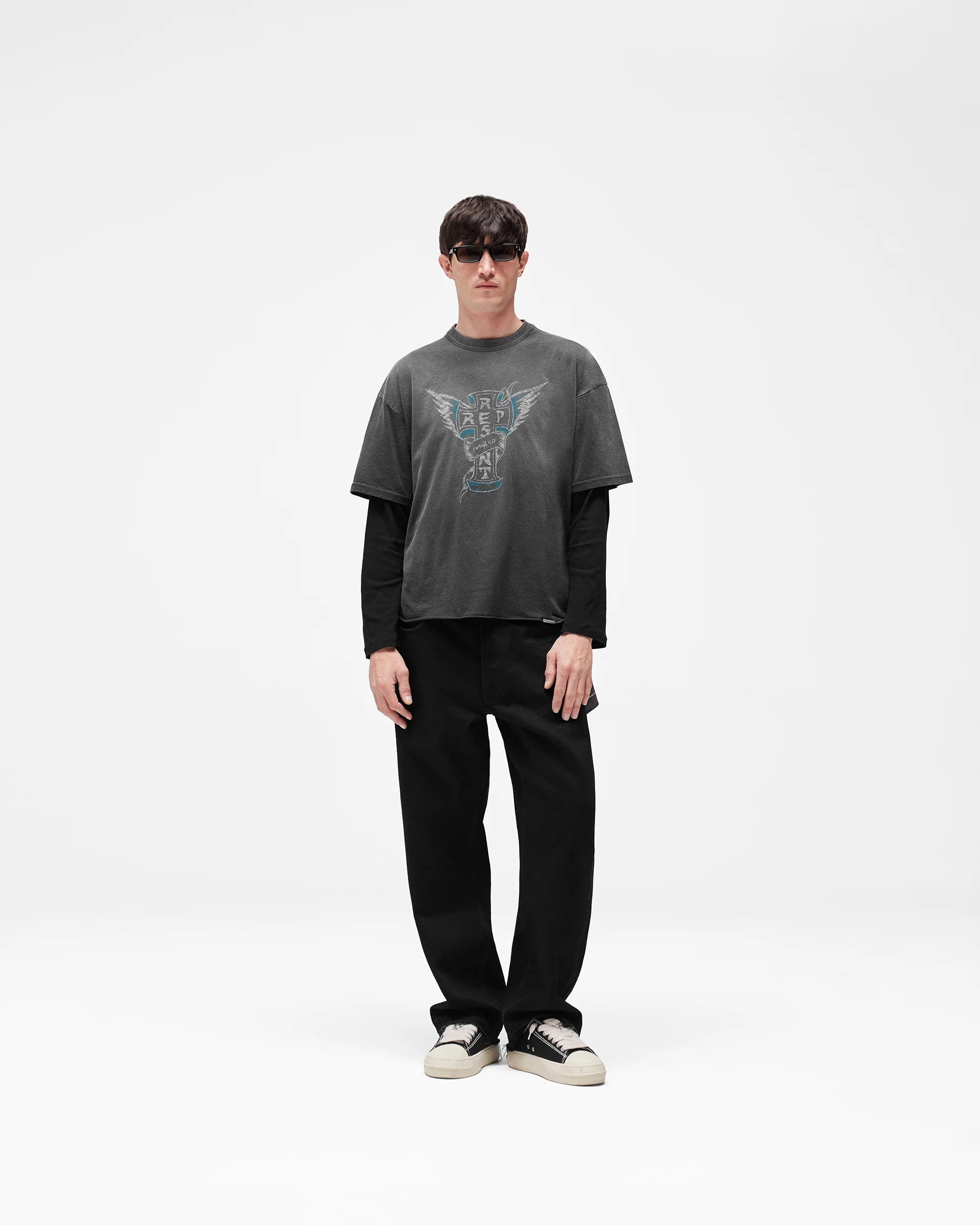 Westside T-Shirt - Stained Black - Image 9