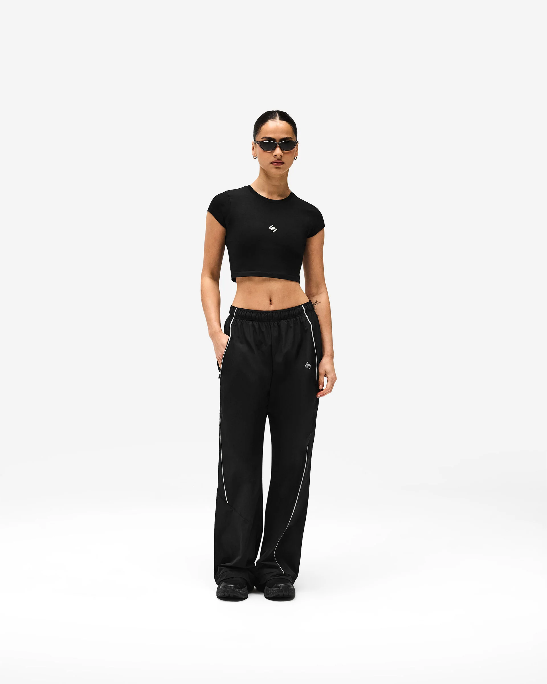 247 Micro Cap Sleeve T-Shirt - Black - Image 3