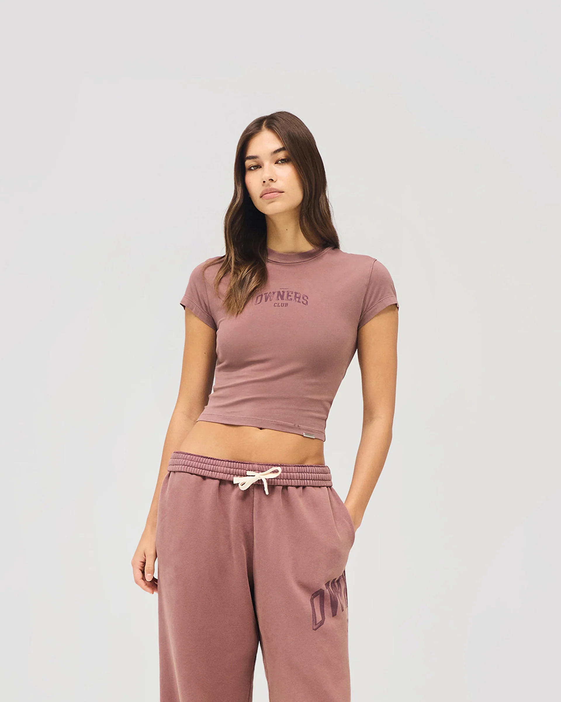 Represent Owners Club Baby Tee - Smoked Rose - Image 7