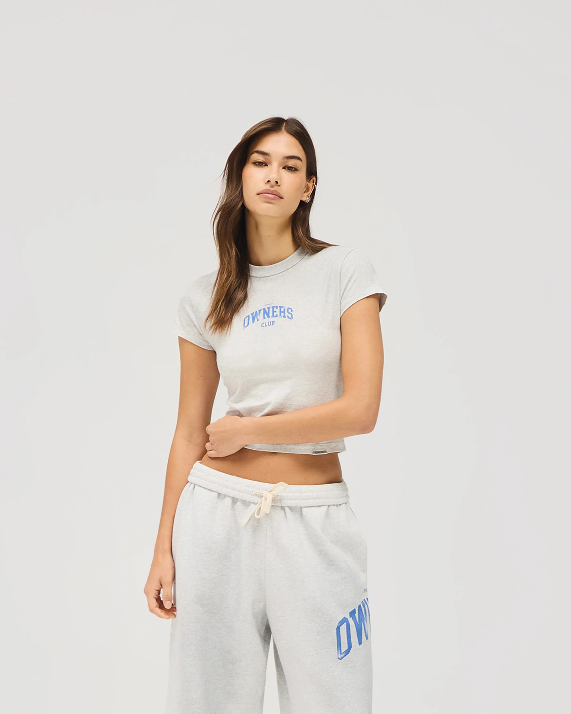 Represent Owners Club Baby Tee - Sprayed Ice Grey Marl - Image 7