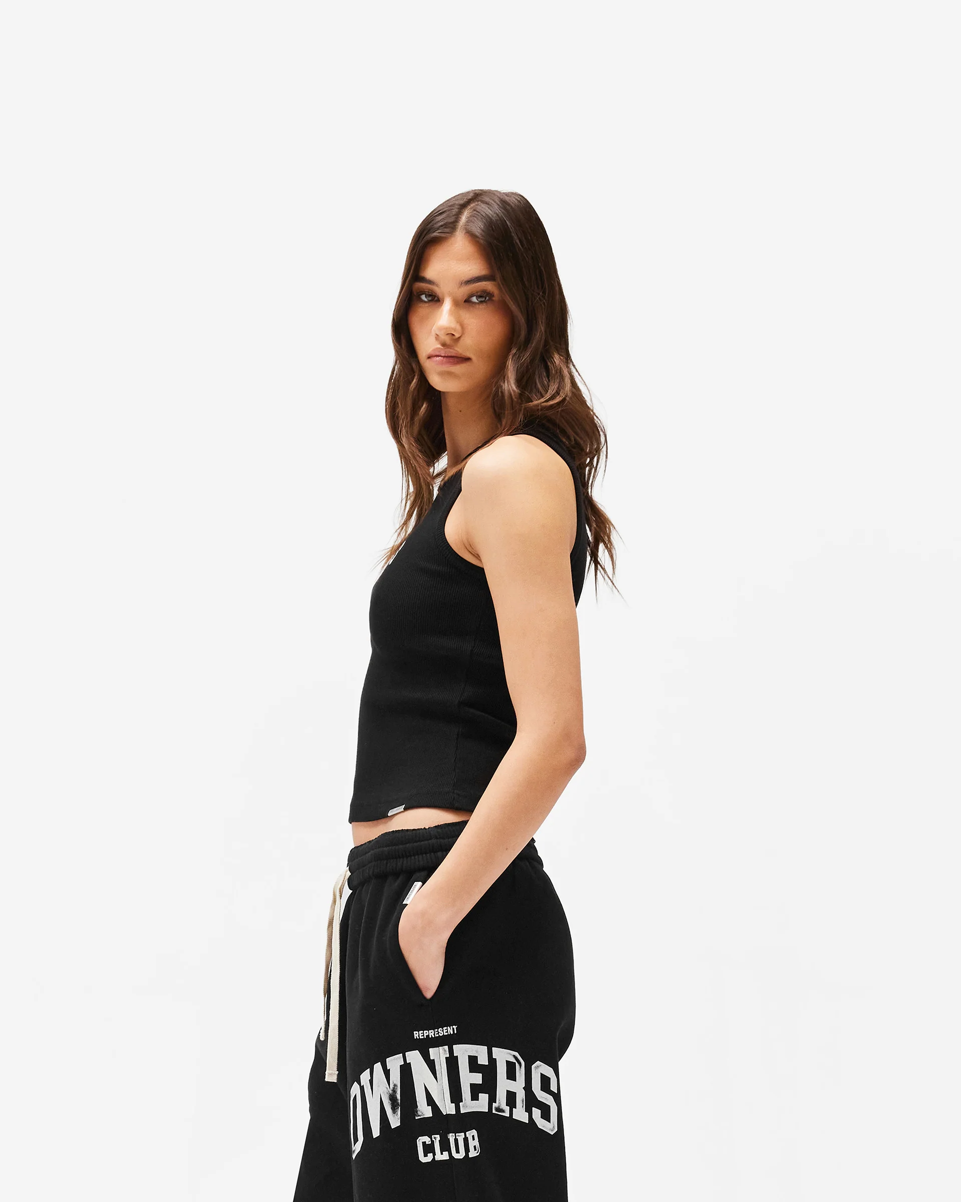 Represent Owners Club Rib Vest - Jet Black - Image 5