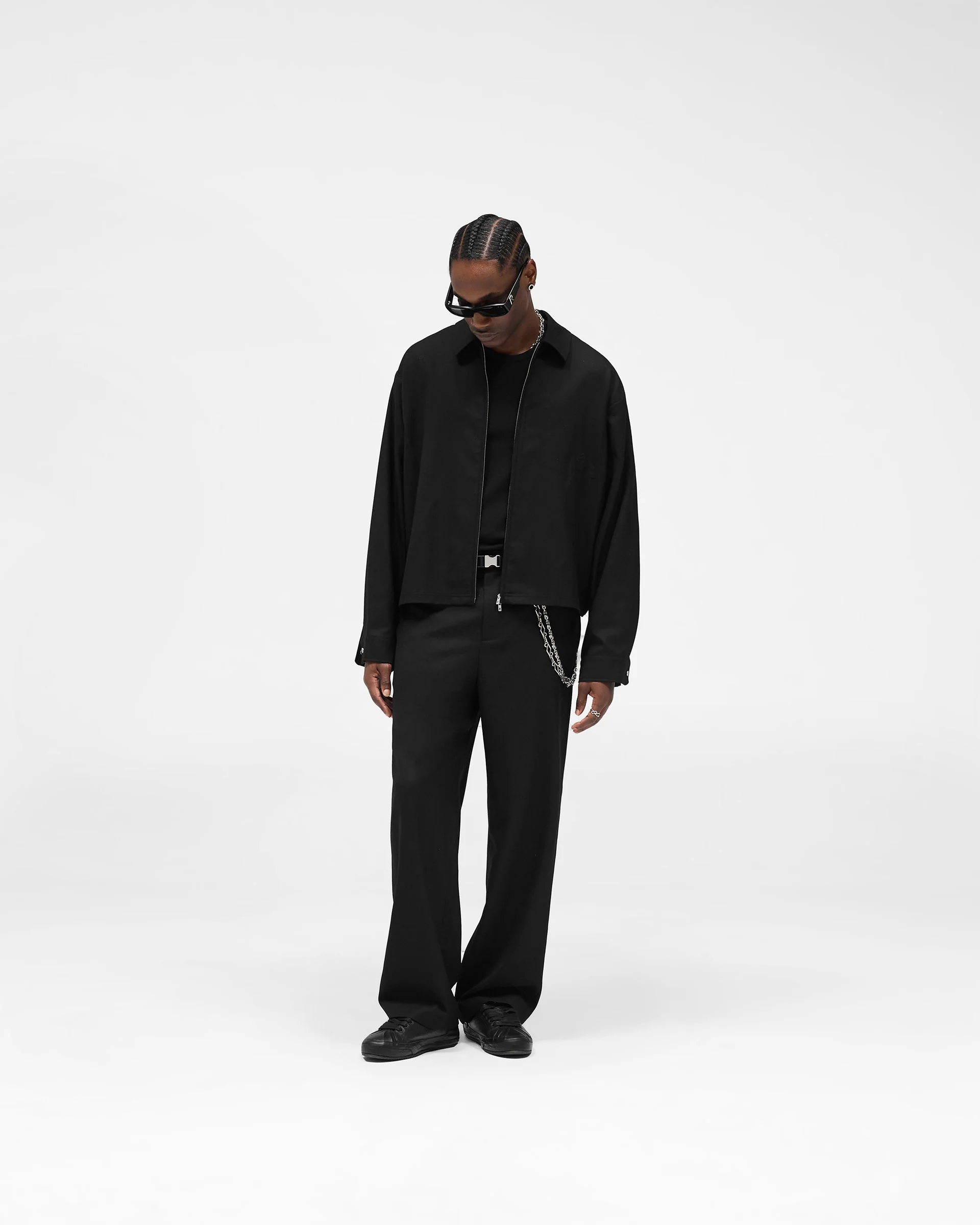 Wool Pant - Jet Black - Image 7