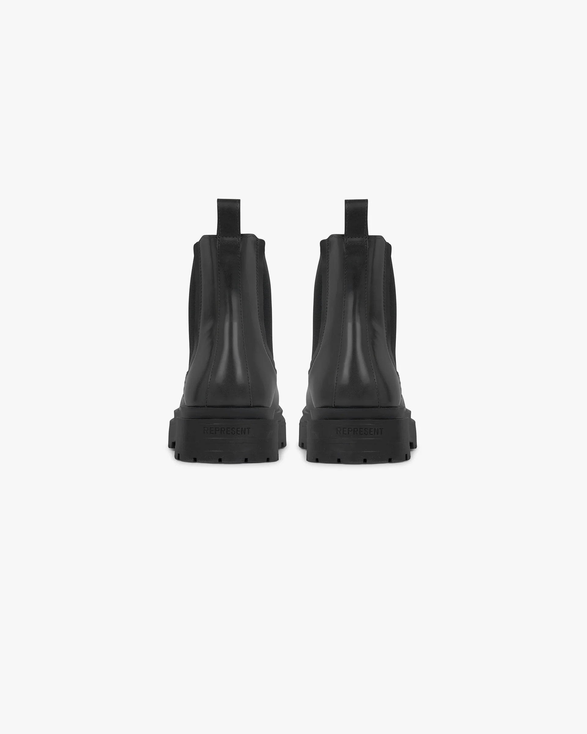 Work Boot Pull Up Leather - Off Black - Image 4