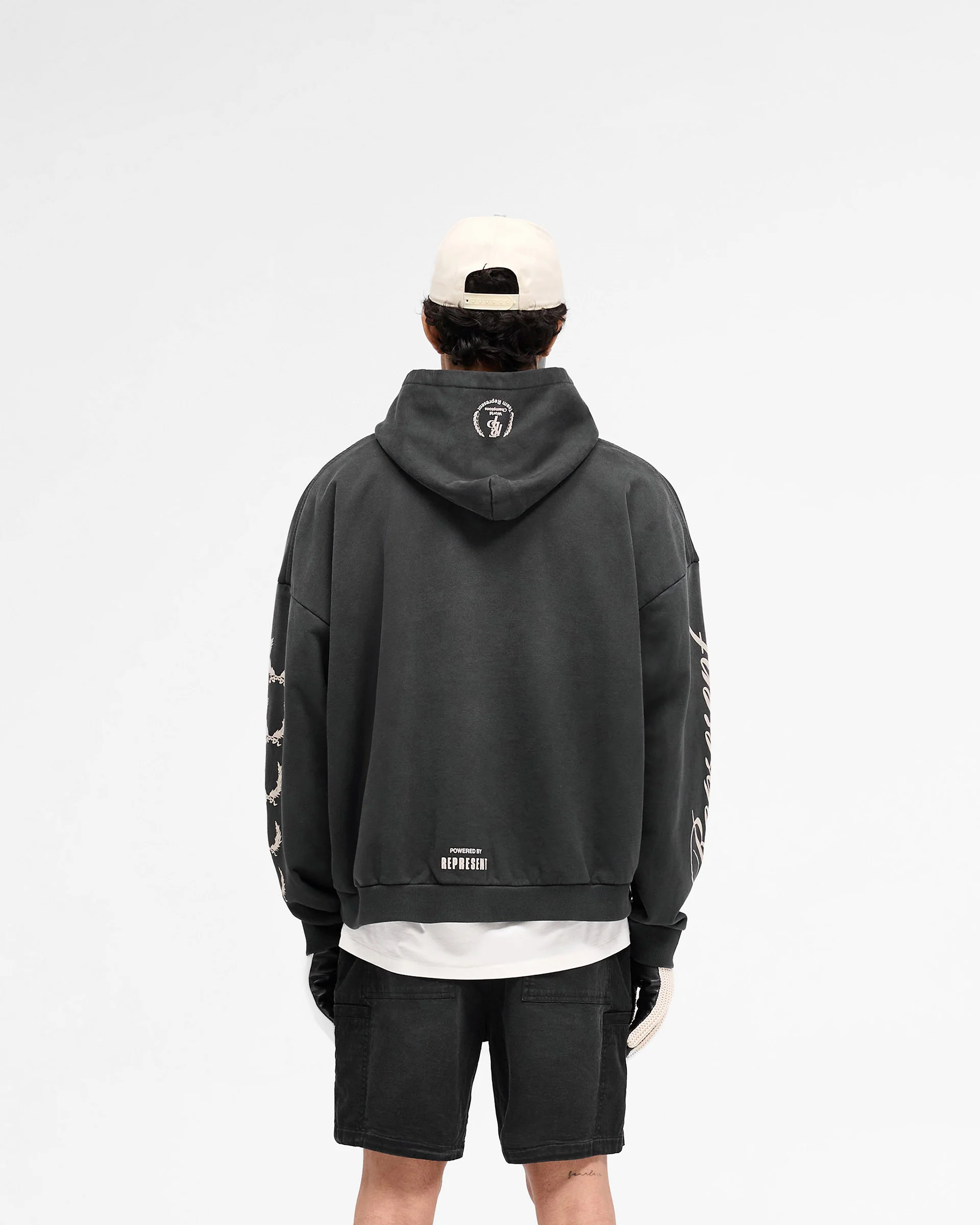 World Championship Hoodie - Stained Black - Image 5